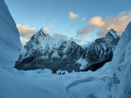 Vedere din tabara de pe Everest